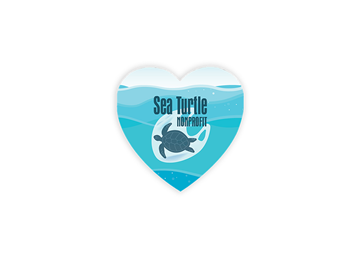 2" x 2" Heart 4 Color Process Label