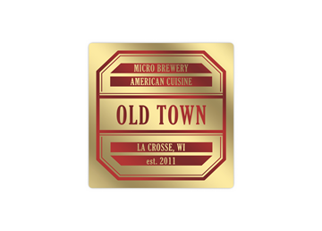 2" x 2" Square Foil Imprint Label