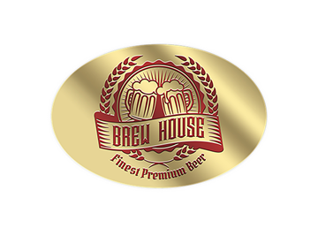 2" x 3" Oval Foil & Embossed Combination Label