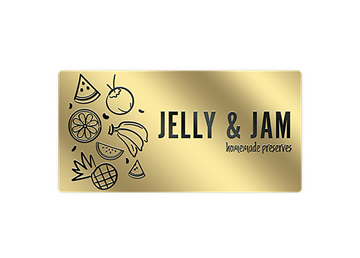 2" x 4" Rectangle Foil & Embossed Combination Label