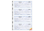 6-7/8" X 2-3/4" Spiral Bound Carbonless Receipt Book, 3 Part