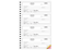 6-7/8" X 2-3/4" Spiral Bound Carbonless Receipt Book, 3 Part