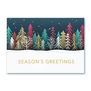 Colored Treeline - Printed Envelope