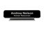 Engraved Designer Desk Sign with Holder || Custom Indoor Signs || Horizontal, 10 3/16" x 2 3/16"