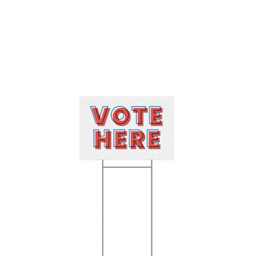 Full Color Yard Sign with Stake || Custom Outdoor Signs || Horizontal, 18"x 12", 2 Sided