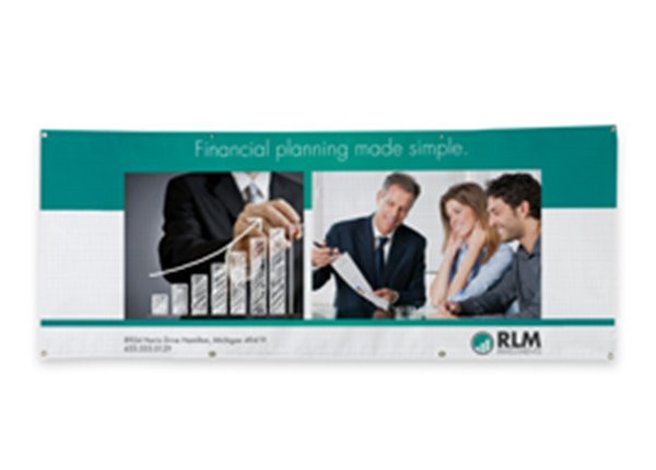 Mesh Vinyl Banner with Welded Edge || Custom Banners || Horizontal, 96" x 34"