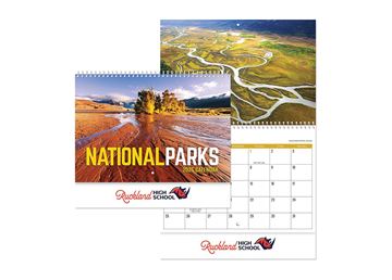 National Parks Wall Calendar || Custom Calendars and Planners || Spiral, Full Color