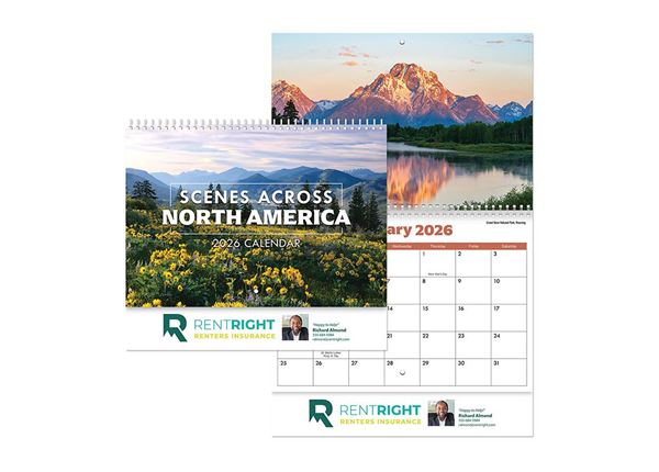 Scenes Across America || Custom Calendars and Planners || Spiral, Full Color