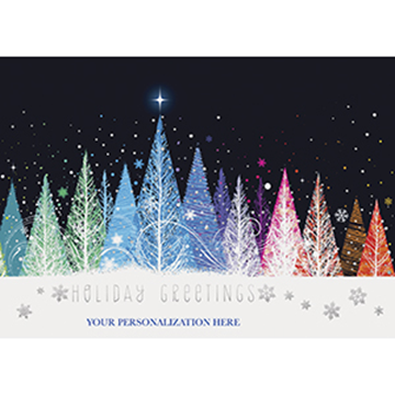 Sparkling Forest Front Imprint - Printed Envelope