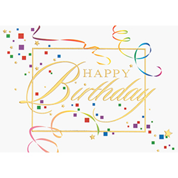 Streamers and Confetti - Printed Envelope