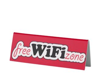 Table Tent Sign || Custom Indoor Signs || Horizontal, 5.75" x 2"