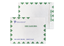 Tyvek® Envelope 10" x 13" Catalog || Custom Envelopes || Green First Class Border, Zip Stick®, Black, Red or Dark Blue Ink