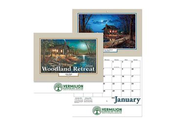 Woodland Wall Calendar || Custom Calendars and Planners || Stapled, Screen Printed